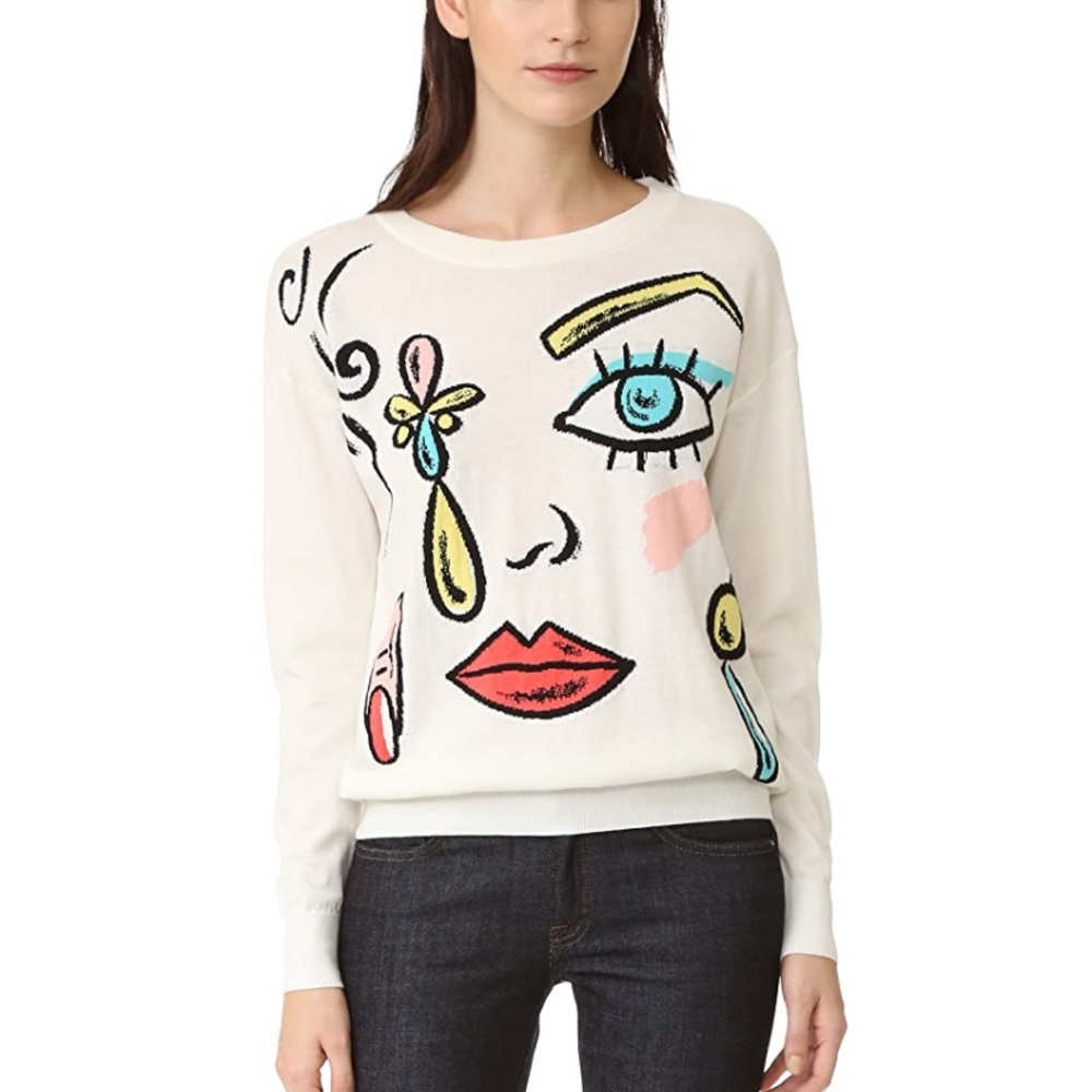 MOSCHINO FACE SWEATER